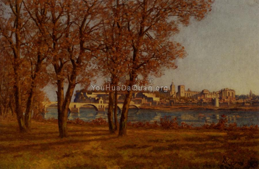 Le Chateau Des Papes A Avignon - 亨利·约瑟夫·哈尔皮涅斯